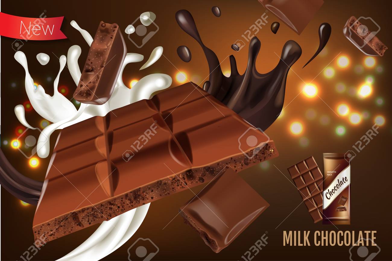 ミルク チョコレートのイラスト のイラスト素材 ベクタ Image ミルク チョコレートのイラスト のイラスト素材 ベクタ Image