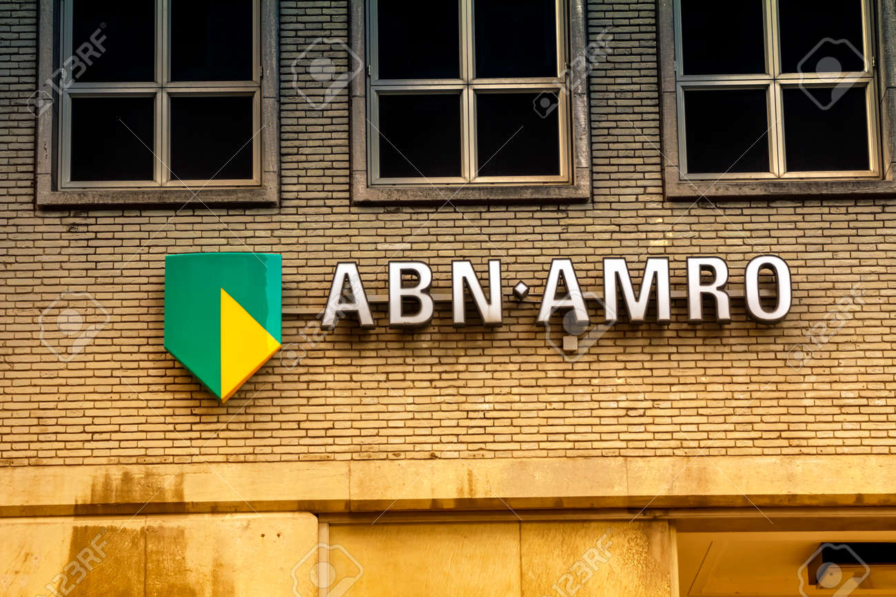ROTTERDAM, NETHERLANDS : Brand Name Logo Of An ABN AMRO Bank On Local  Branch Office, Netherlands Stock Photo, Picture and Royalty Free Image.  Image 146632950.