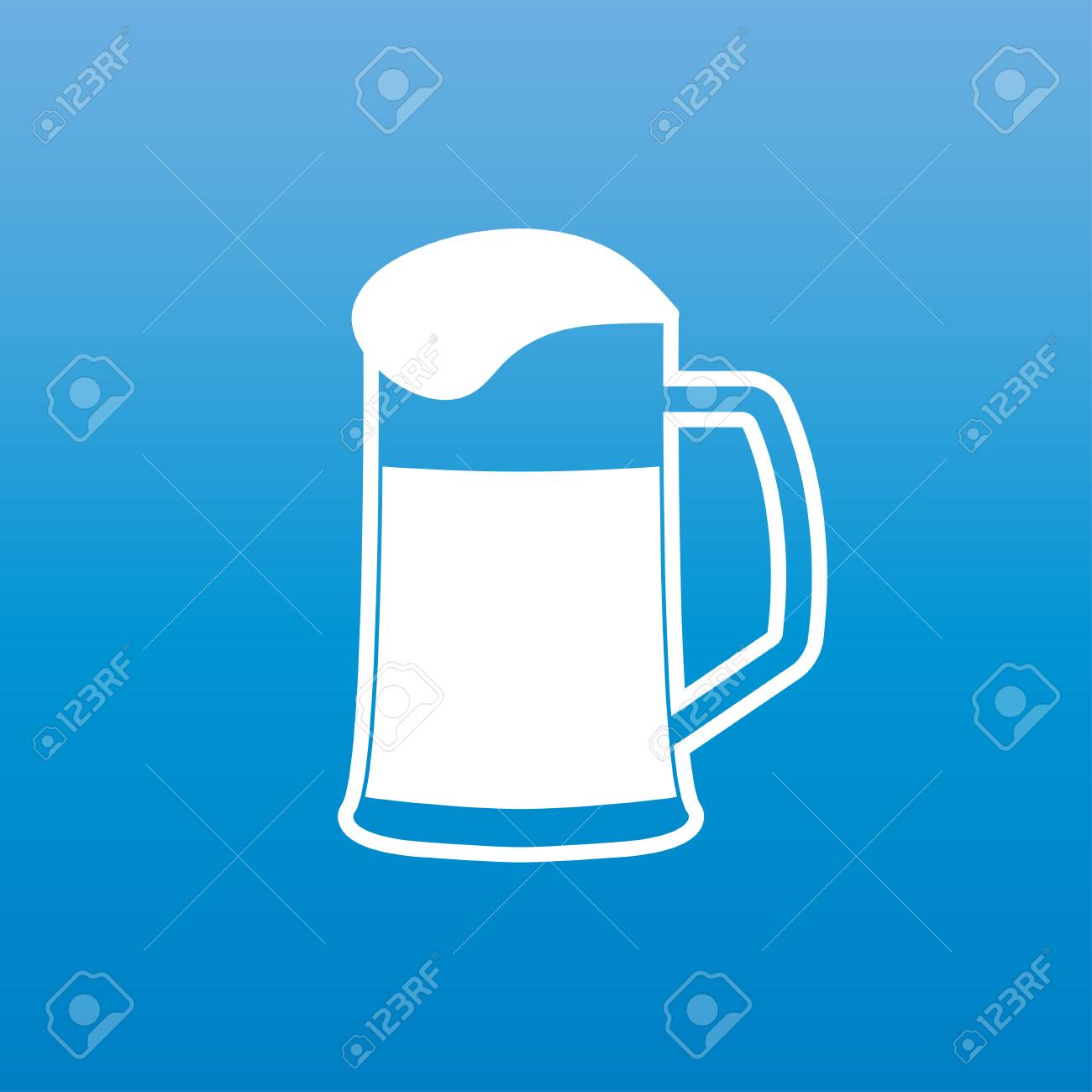 ビール アイコンまたは記号のマグカップ 分離の青い背景の上に白い泡とビールのグラス ベクトルの図 のイラスト素材 ベクタ Image ビール アイコンまたは記号のマグカップ 分離の青い背景の上に白い泡とビールのグラス ベクトルの図 のイラスト素材 ベクタ Image