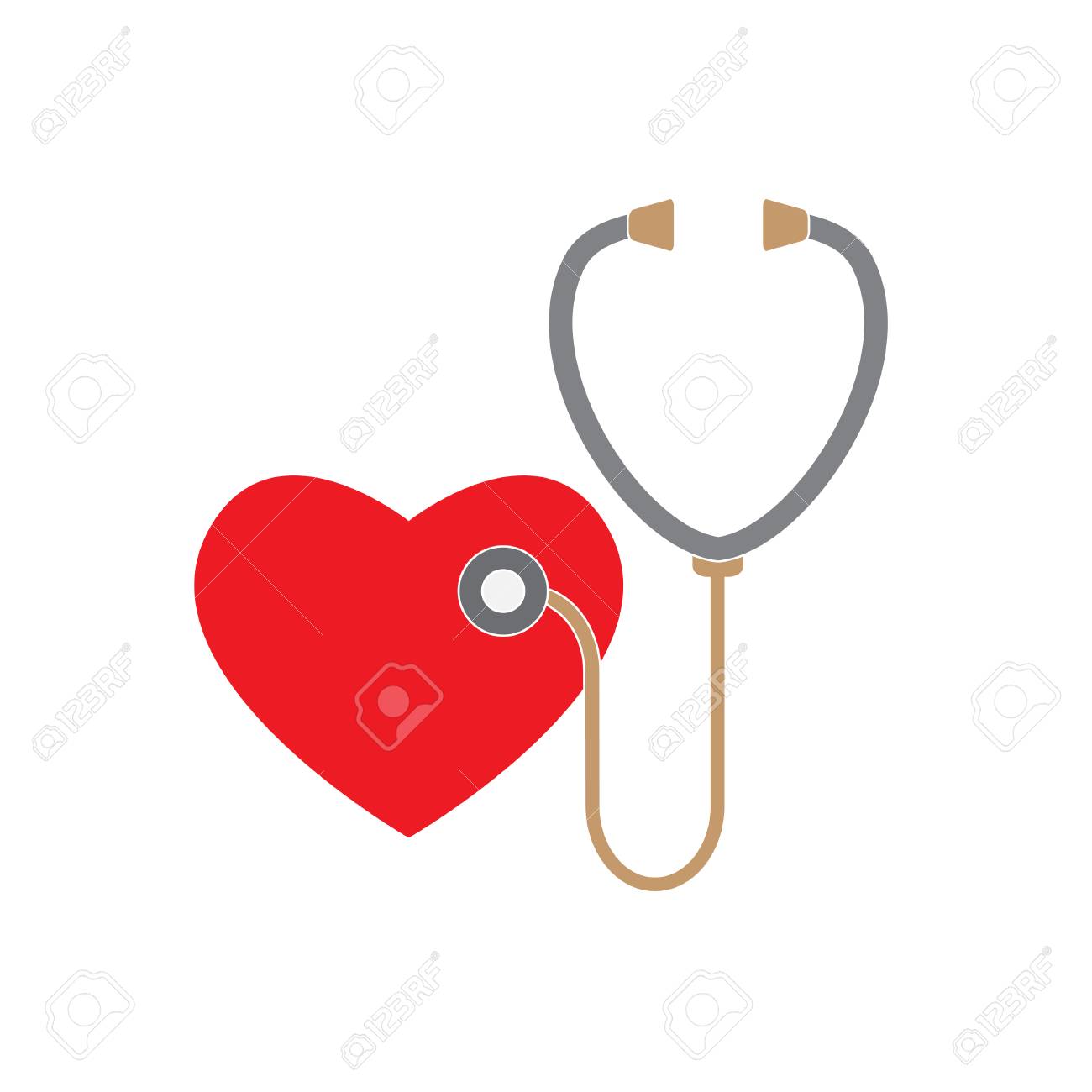 Stethoskop Und Herz Symbol Oder Zeichen Auf Weissem Hintergrund Vektor Symbol Oder Element Fur Medizin Design Lizenzfrei Nutzbare Vektorgrafiken Clip Arts Illustrationen Image 82650049