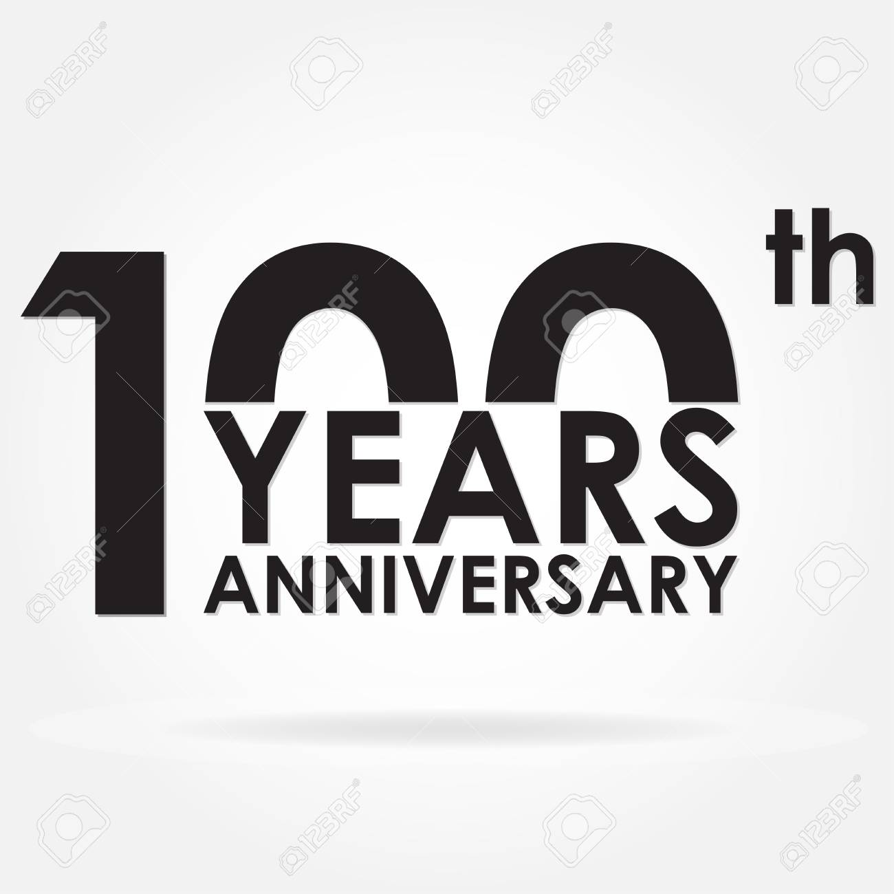 100 Years Anniversary Sign Or Emblem Template For Celebration And Congratulation Design Vector Illustration Of 100th Anniversary Label Royalty Free Cliparts Vectors And Stock Illustration Image 92813405