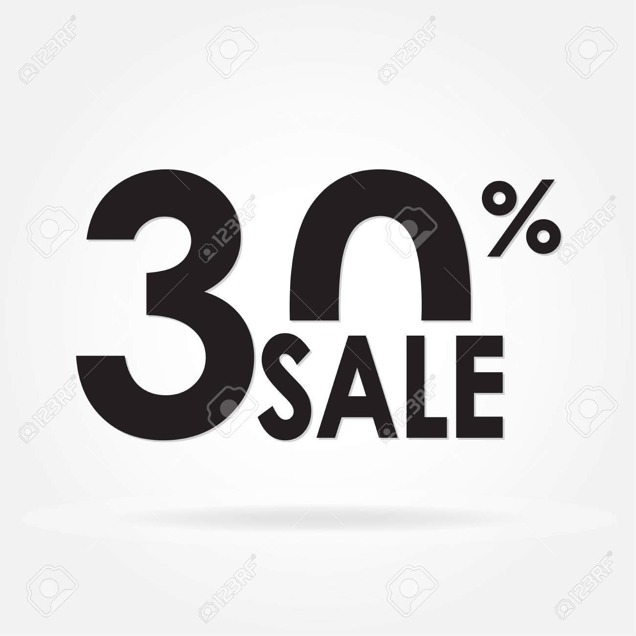 Sale Of 30% And Discount Price Sign Or Icon. Sales Design Template.  Shopping And Low Price Symbol. Vector Illustration. 免版税剪贴画，向量插图和库存图片. Image  97291626