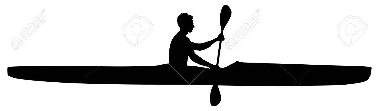 カヤックのベクトル シルエット カヤックのベクトル のイラスト素材 ベクタ Image