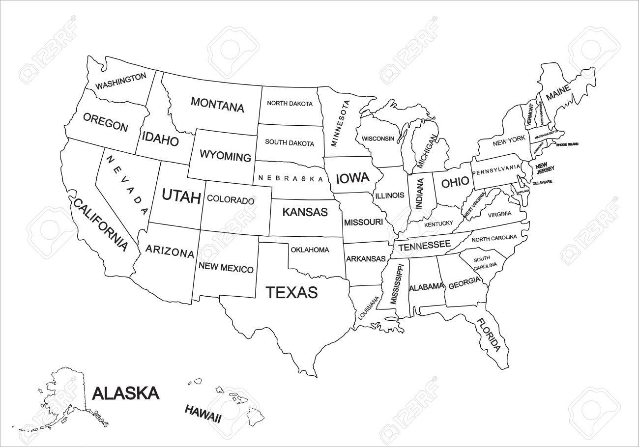 editable usa map