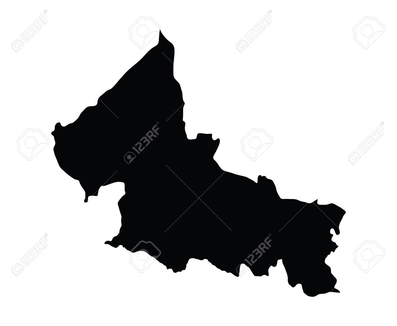 San Luis Potosi, Mexico, vector map isolated on white background. High detailed silhouette illustration. - 61575331 San Luis Potosi, Mexico, vector map isolated on white background. High detailed silhouette illustration. - 61575331