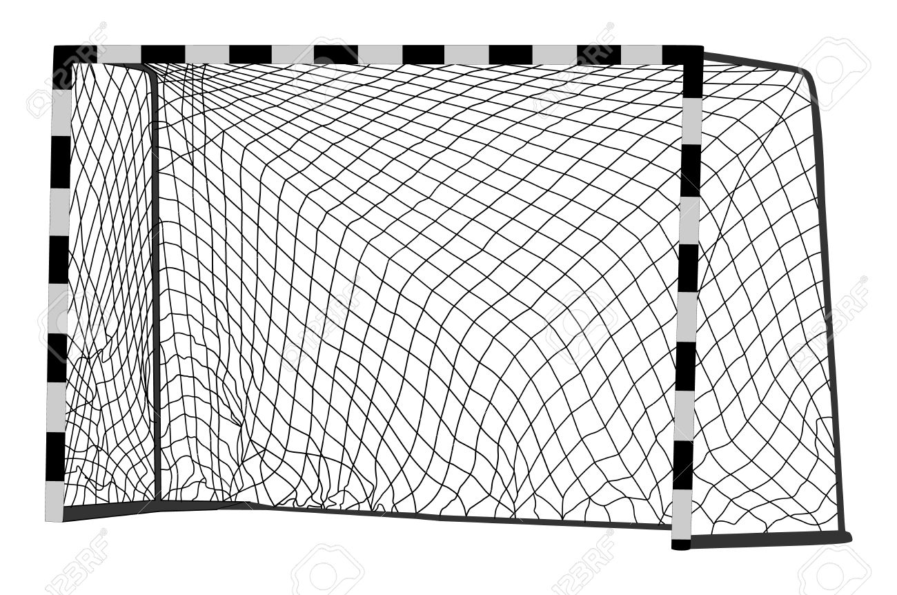 Soccer goal vector. Handball vector construction with net. Footsal goal. - 71955894 Soccer goal vector. Handball vector construction with net. Footsal goal. - 71955894
