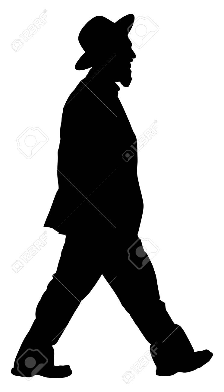 アーミッシュの男性は スイート ベクトル シルエット イラストです ユダヤ人のビジネスの男性 観光男旅行者ベクトル シルエット イラスト 白背景に分離されました ダイヤモンド商人 のイラスト素材 ベクタ Image 7681