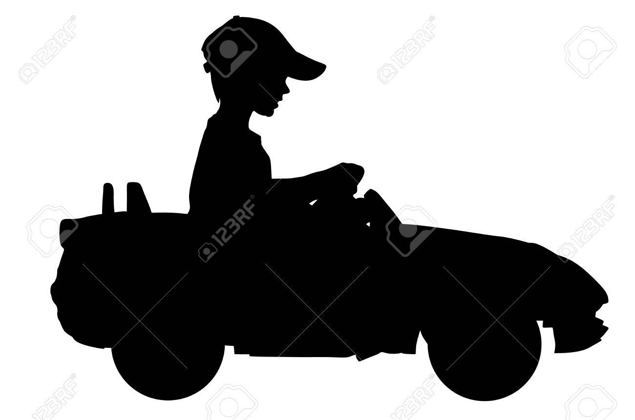 La traction Citroën dans les gendarmeries .... 83834453-petit-gar%C3%A7on-au-volant-de-la-voiture-mini-silhouette-silhouette-illustration-enfant-avec-une-voiture-d