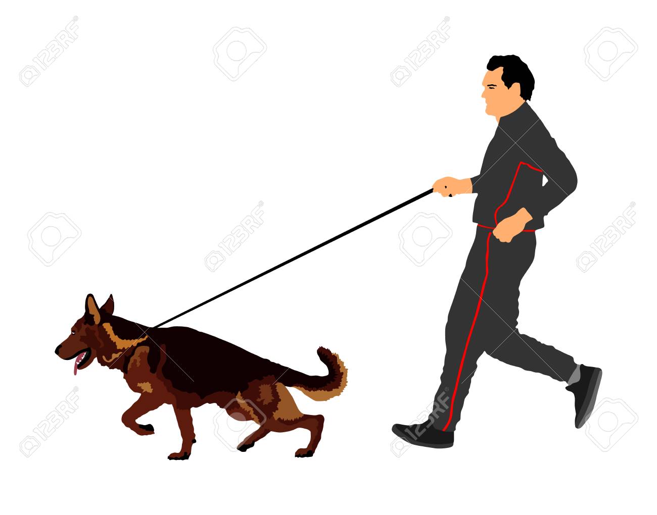 german shepherd leash