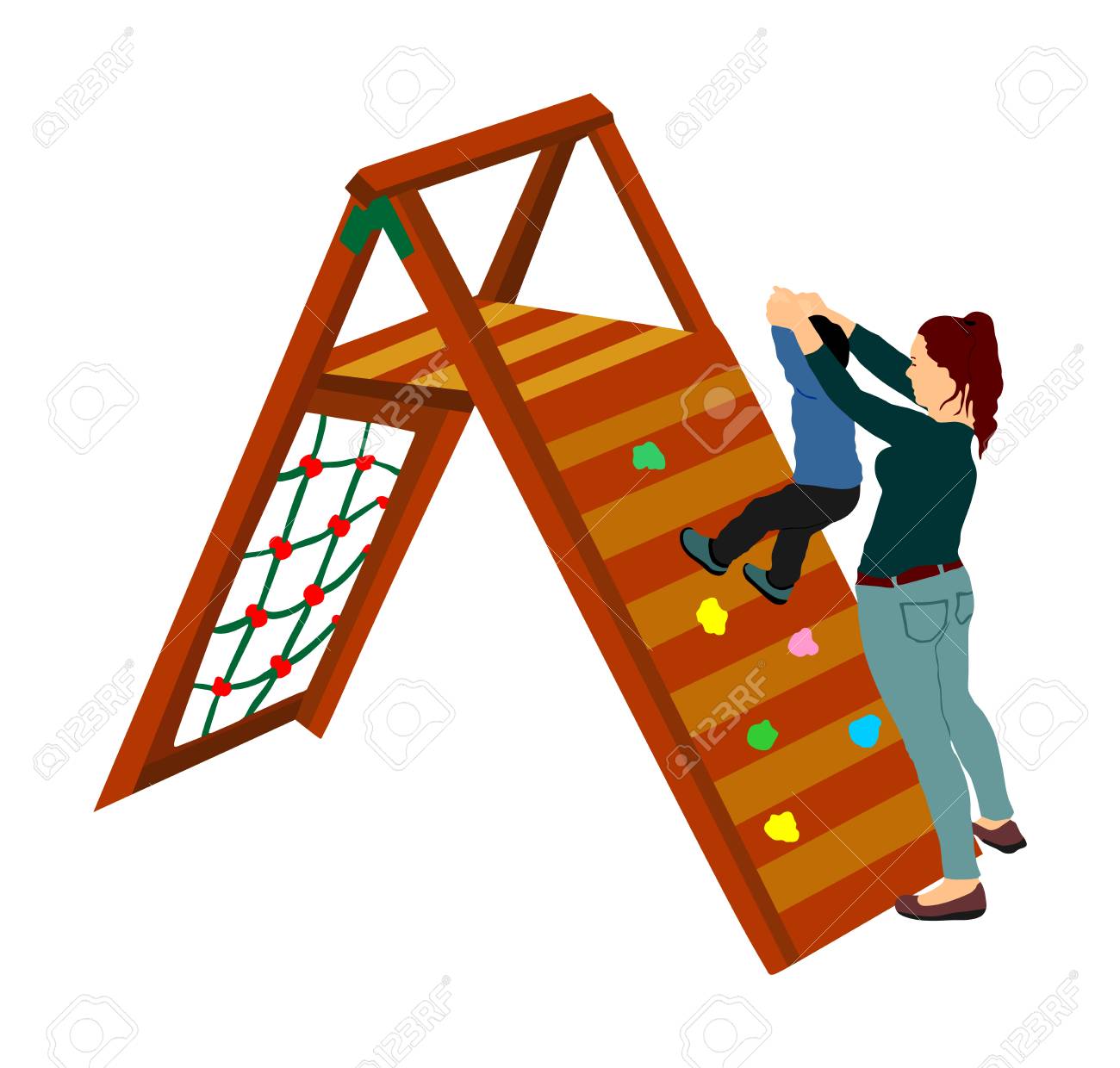 outdoor play climber
