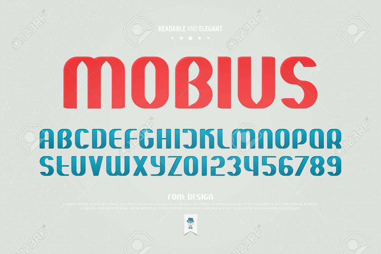 アーバンスタイルのアルファベット文字と数字 ベクター 読み取り可能なフォントタイプのデザイン のイラスト素材 ベクタ Image