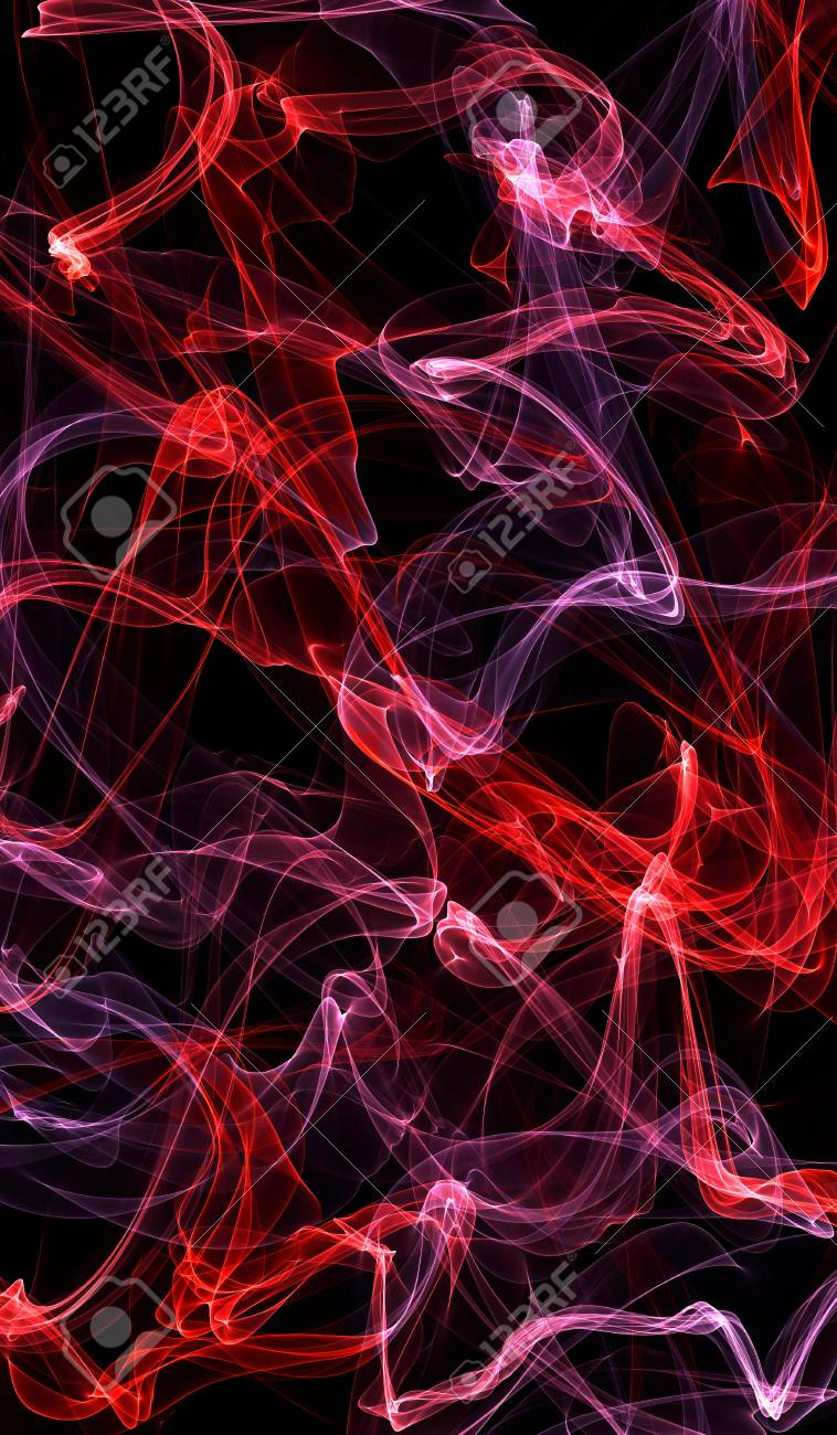 赤と紫の抽象的な線の壁紙 の写真素材 画像素材 Image