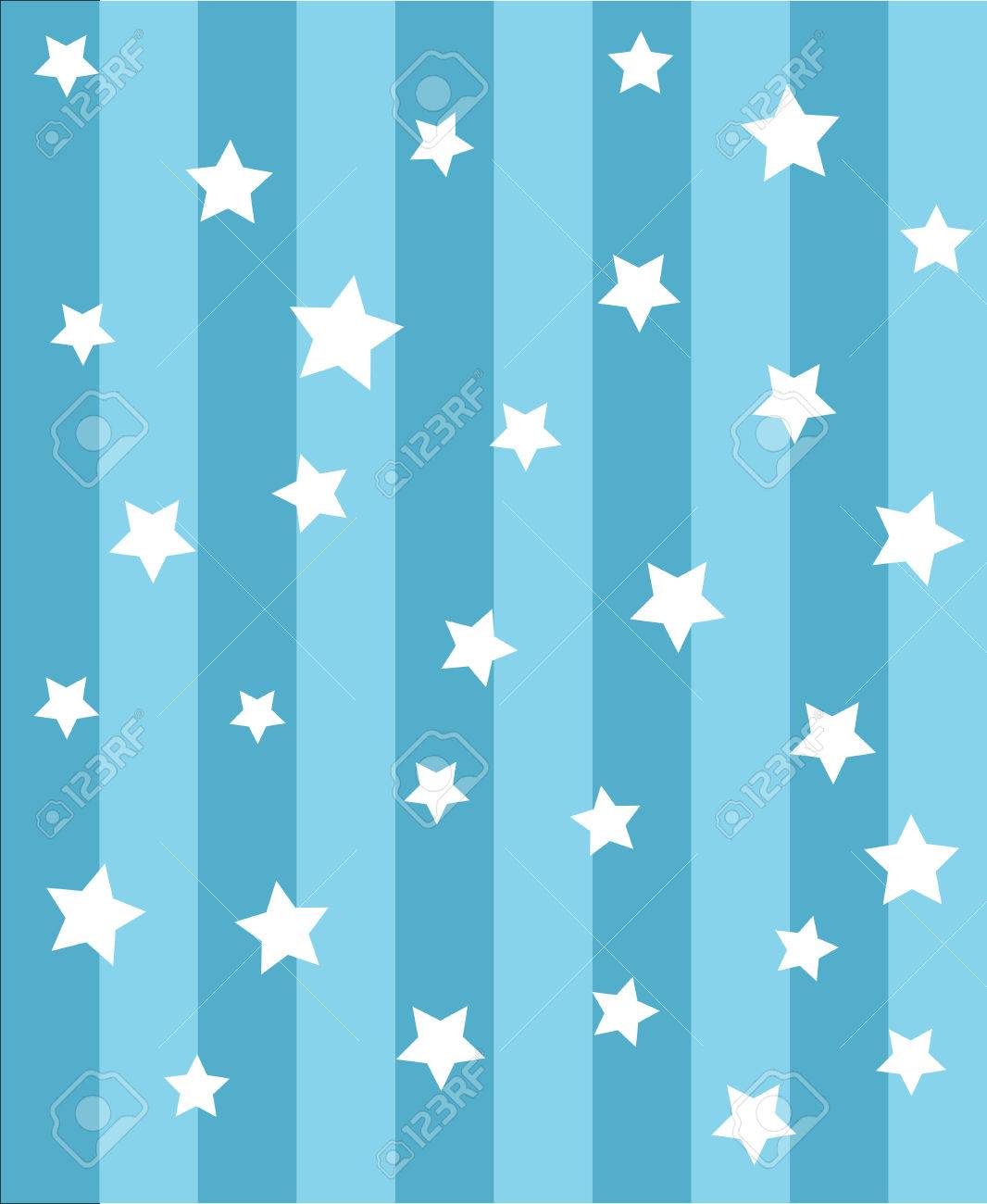 青の 3 つ星 background cute vector ロイヤリティフリークリップアート