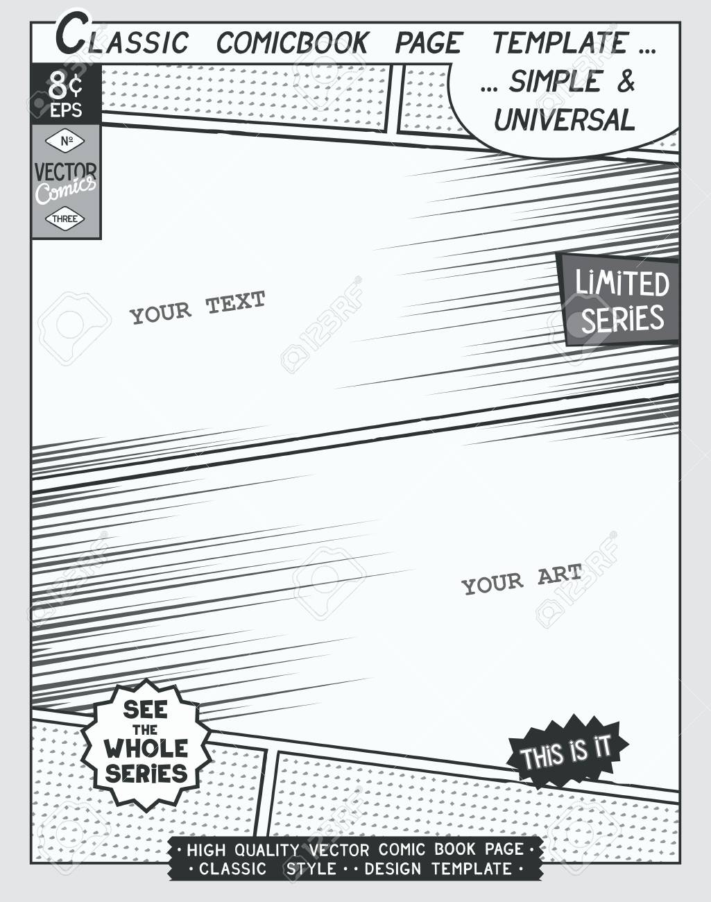 free space comic book page template comics layout and action comic layout