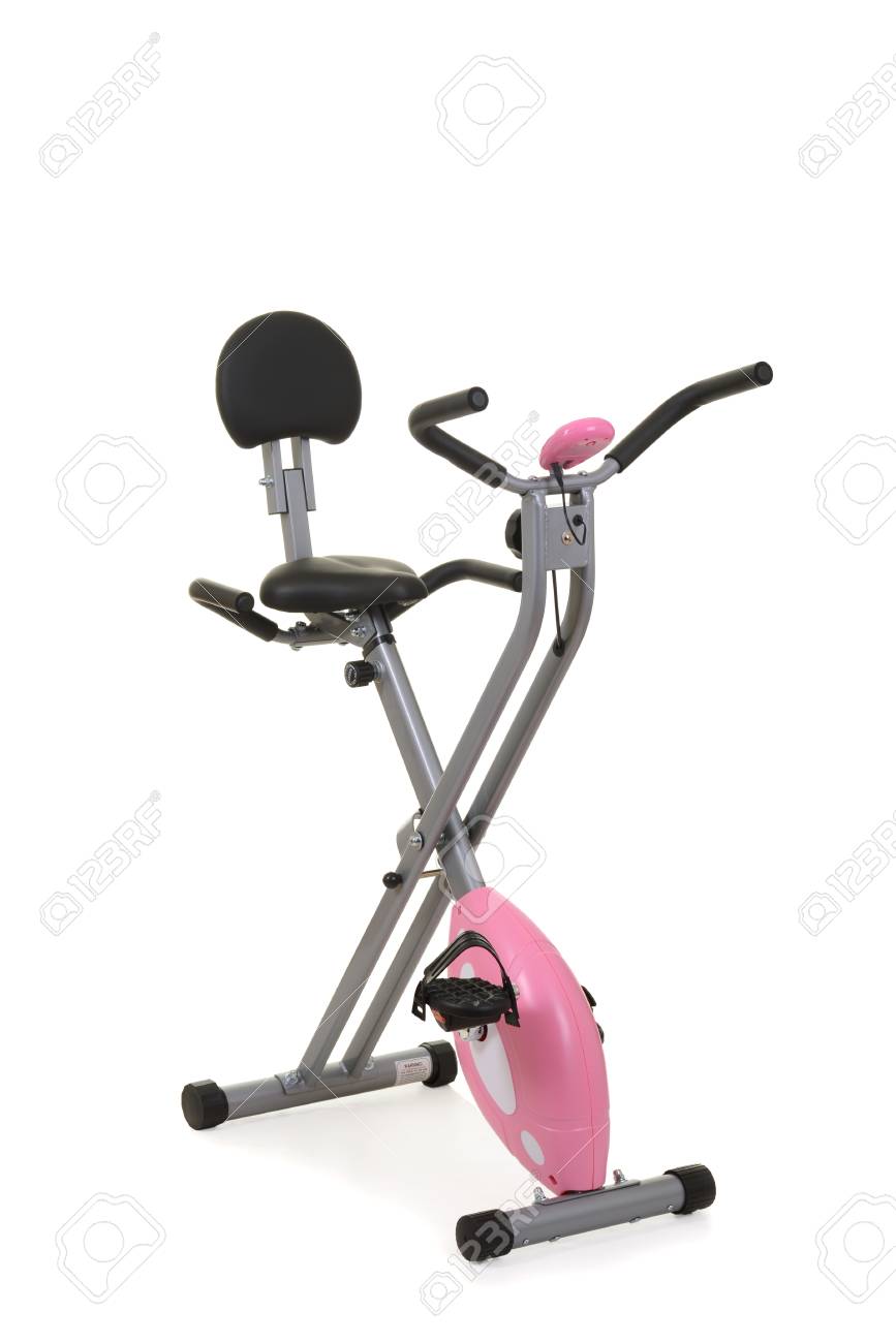 pink stationary bike