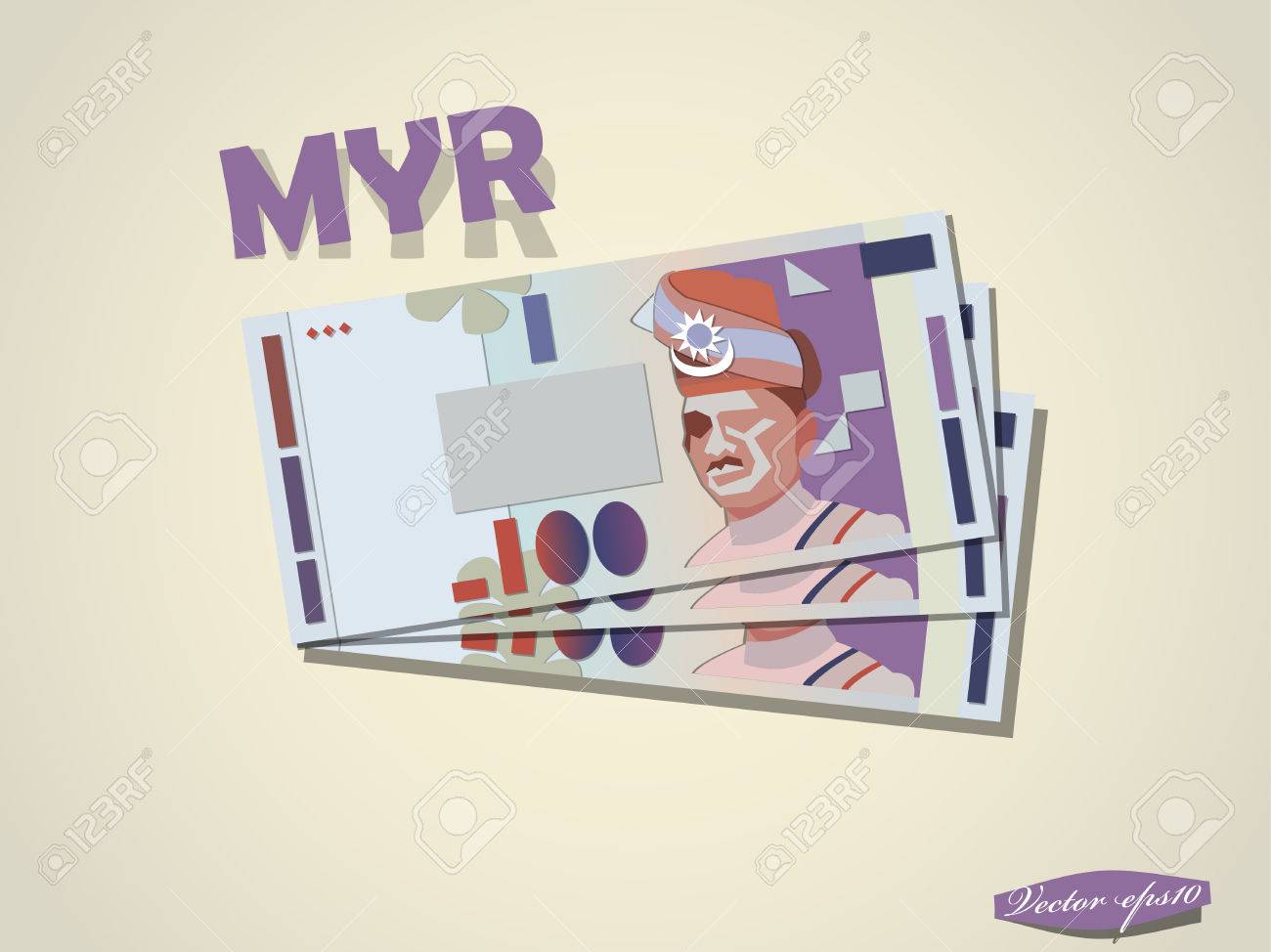 Malaysian Ringgit Money Paper Vector Design Royalty Free Cliparts Vectors And Stock Illustration Image 37449076