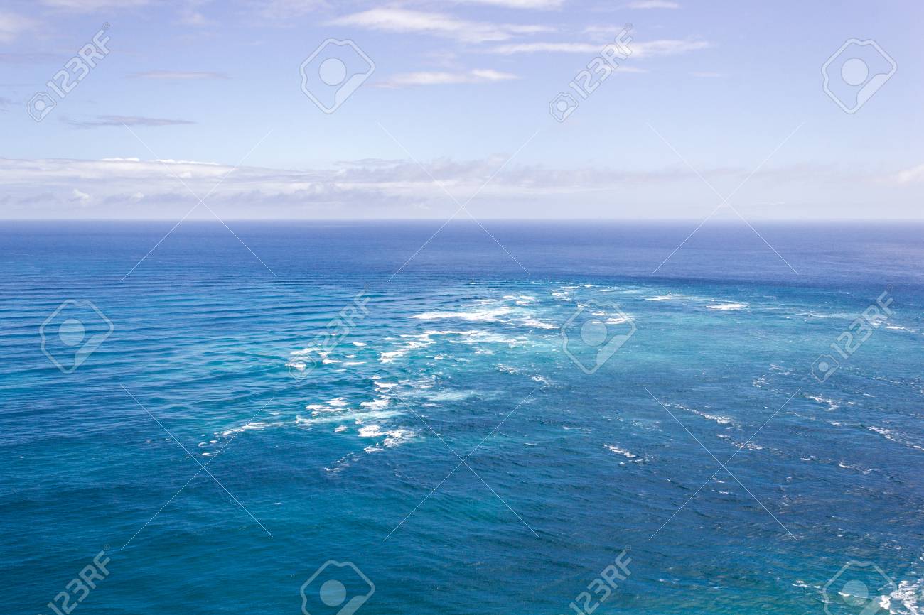 The Area Of Rough Water Is Where The Tasman Sea Meets The Pacific Stock Photo Picture And Royalty Free Image Image 125512172