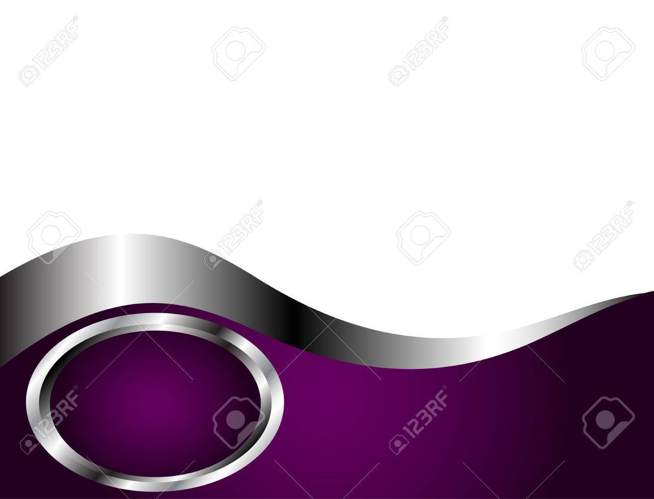 a deep purple and silver and white business card or background purple business card
