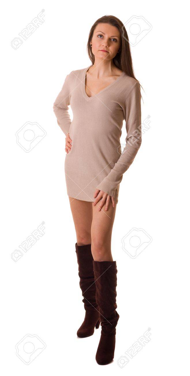 sexy dress and boots