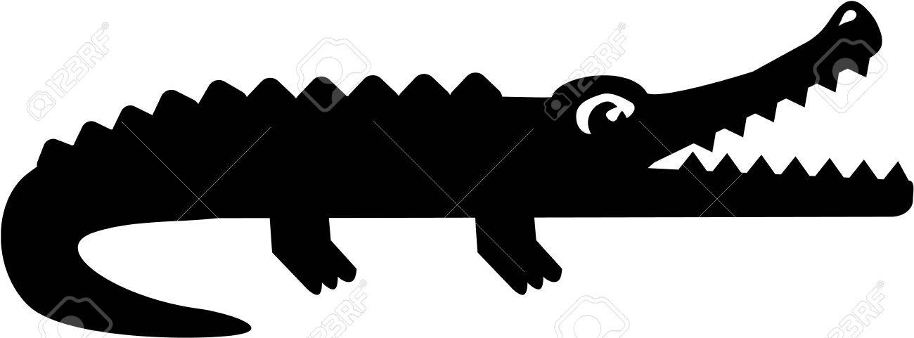 ワニのピクトグラムのイラスト素材 ベクタ Image 40823429