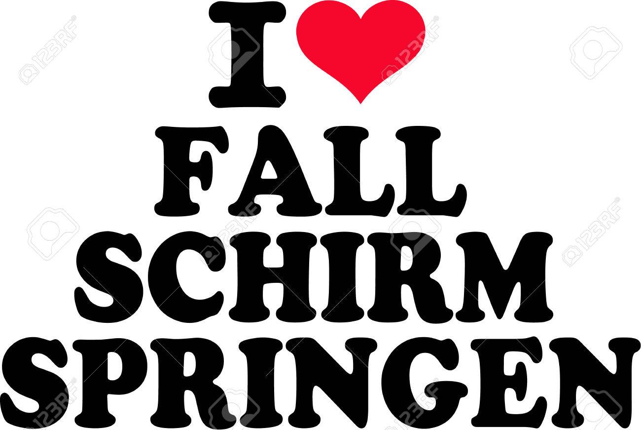 私はスカイ ダイビングのドイツ語が大好き のイラスト素材 ベクタ Image 私はスカイ ダイビングのドイツ語が大好き のイラスト素材 ベクタ Image