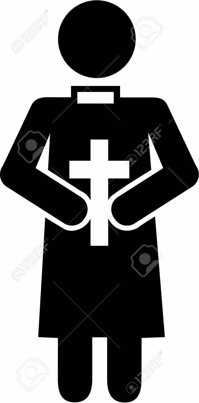 司祭牧師ピクトグラム のイラスト素材 ベクタ Image