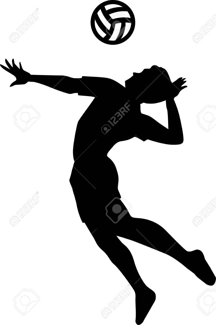 Download Volleyball Player Silhouette Royalty Free Cliparts Vectors And Stock Illustration Image 40904171