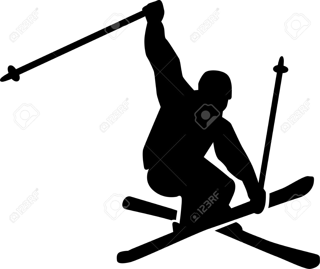 Ski Jumping Freestyle Royalty Free Cliparts Vectors And Stock Illustration Image