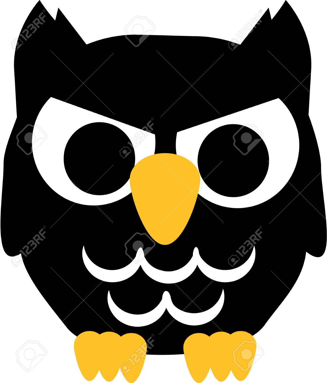 Bad cartoon Owl halloween