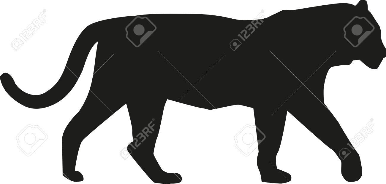 トラのシルエット のイラスト素材 ベクタ Image