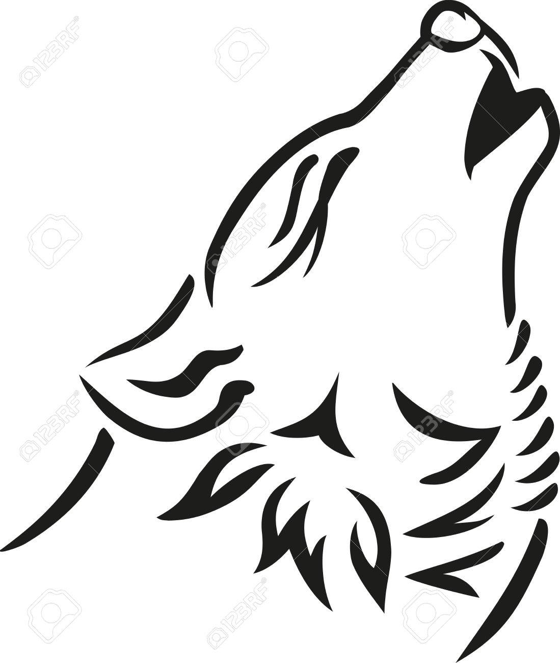 Wolf Head Howling Royalty Free SVG, Cliparts, Vectors, and Stock  Illustration. Image 47353811., image size:1099x1300