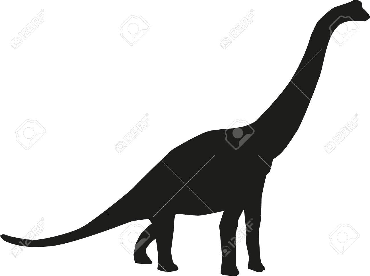 恐竜ブラキオサウルス シルエット のイラスト素材 ベクタ Image