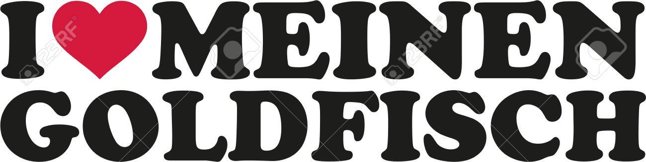 私の金魚のドイツ語が大好き のイラスト素材 ベクタ Image 私の金魚のドイツ語が大好き のイラスト素材 ベクタ Image