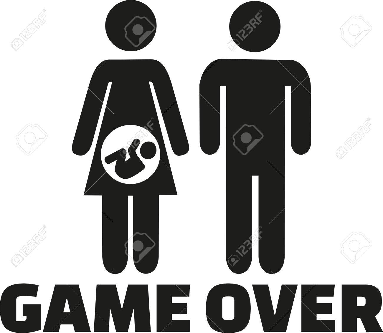 ゲーム オーバー 妊娠中のカップルの親になります のイラスト素材 ベクタ Image ゲーム オーバー 妊娠中のカップルの親になります のイラスト素材 ベクタ Image