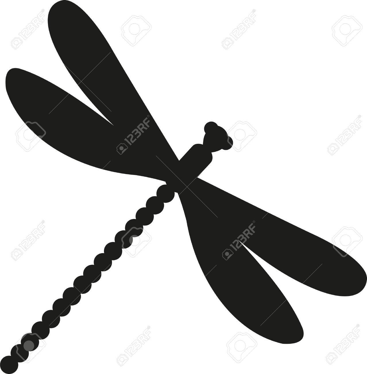 トンボのシルエット のイラスト素材 ベクタ Image 51174912