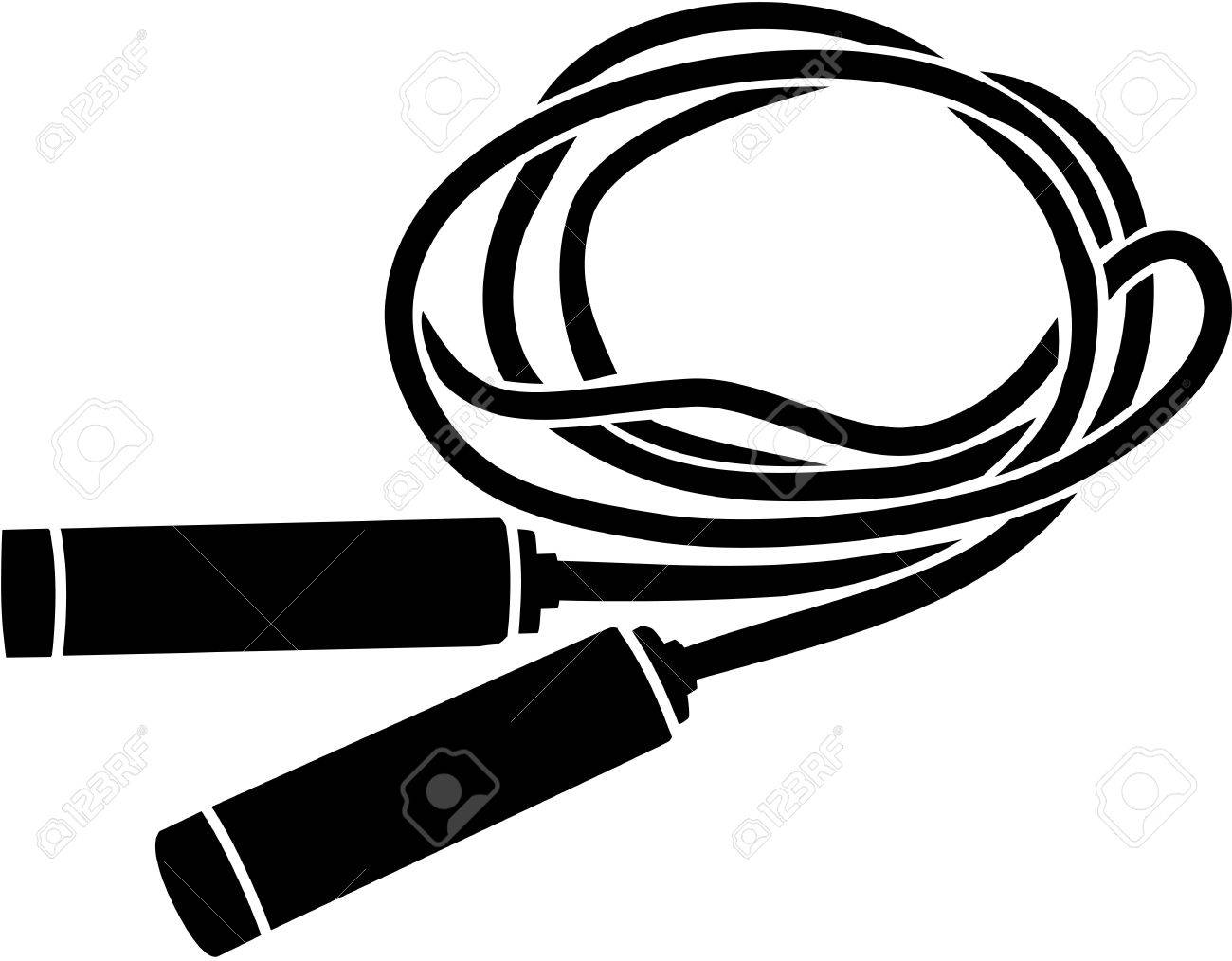 スキップ ロープ シルエット のイラスト素材 ベクタ Image