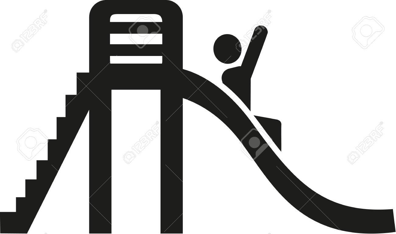 スライドの遊び場ピクトグラム のイラスト素材 ベクタ Image