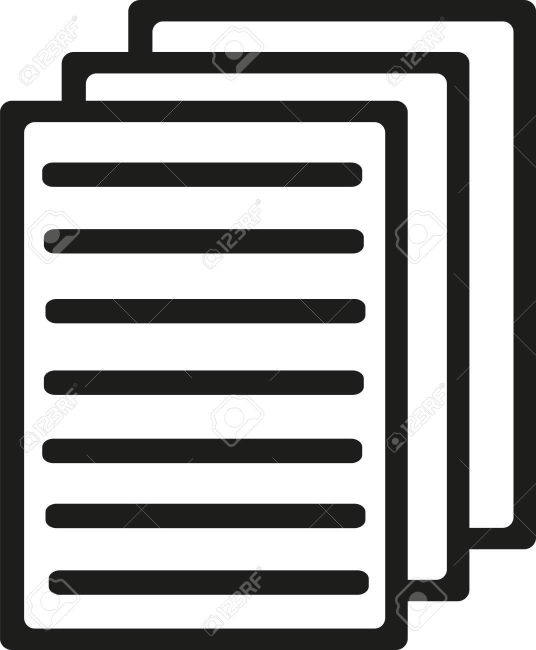 書類アイコンの束 のイラスト素材 ベクタ Image