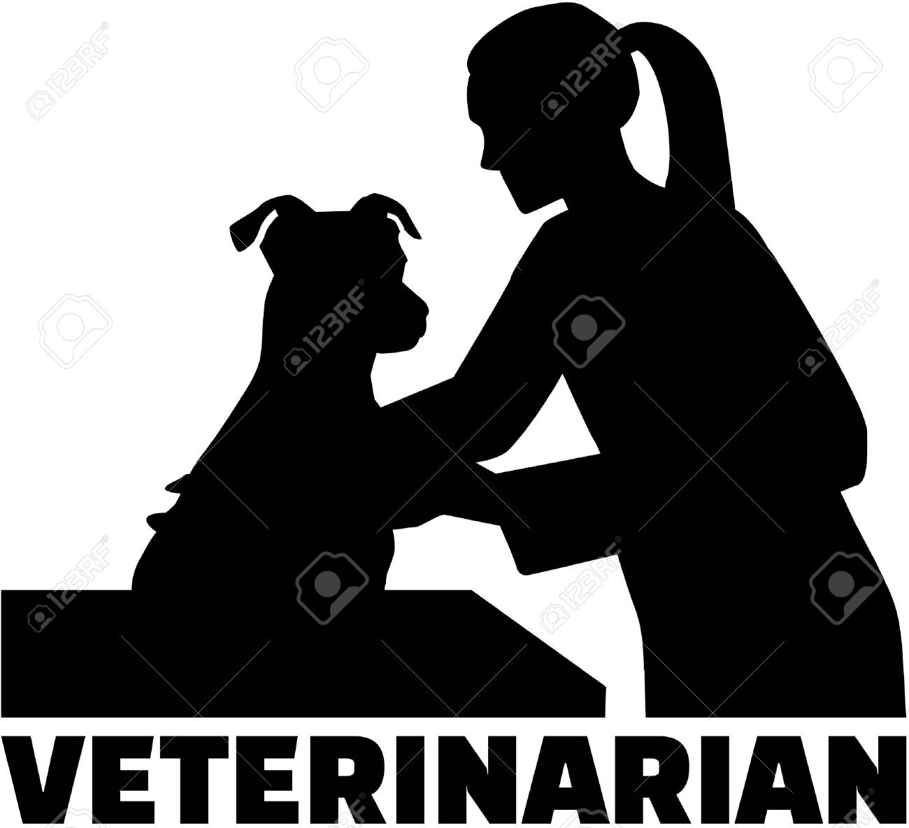 獣医師 女医のイラスト素材 ベクタ Image