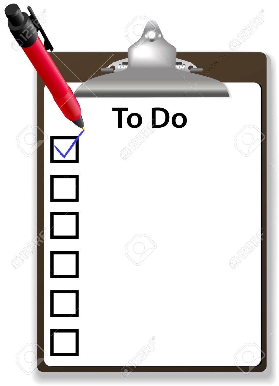 copy space background for your text list on to do list with check