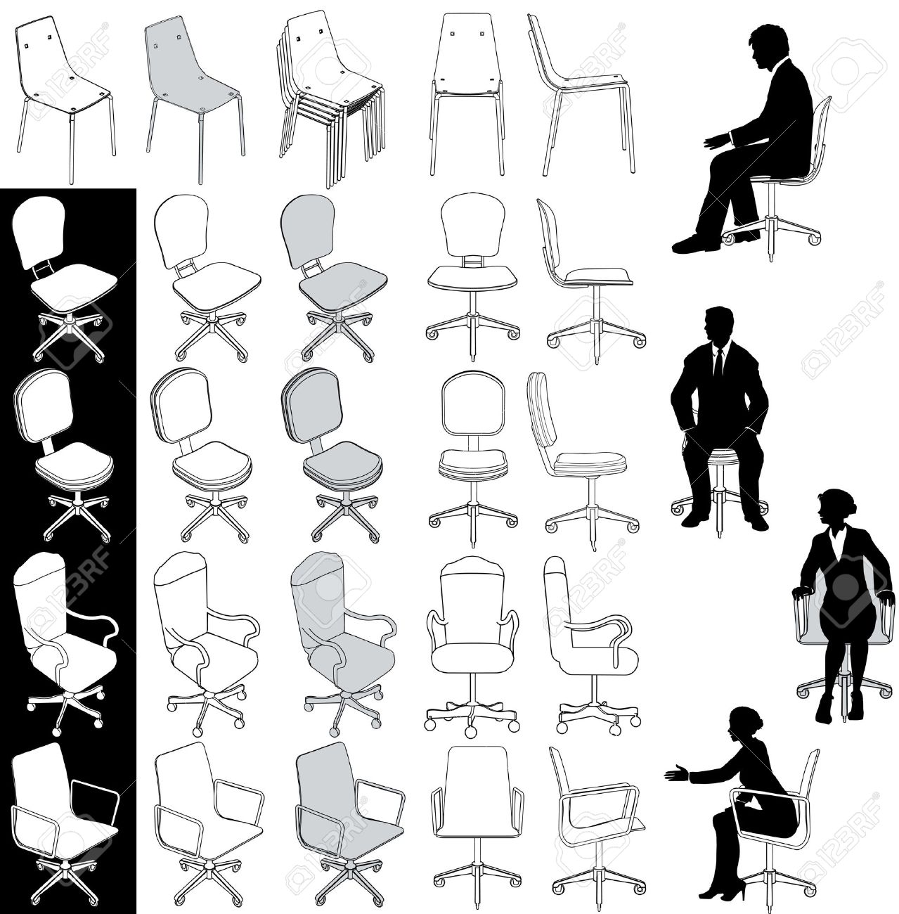 office chair drawing transparent collection of types business office chairs for architecture technical and other drawings stock vector of types business office chairs for architecture office chair drawing transparent collection of types business office chairs for architecture technical and other drawings stock vector of types business office chairs for architecture