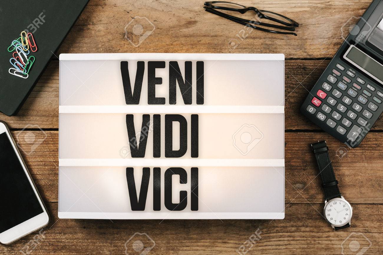 Veni, Vidi, Vici Stock Photo, Picture and Royalty Free Image