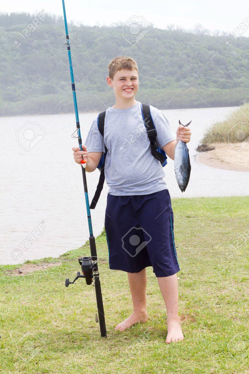holding fishing rod