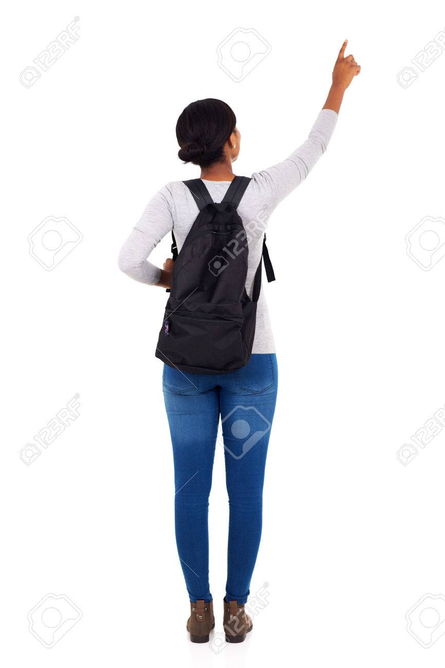 back view of african
