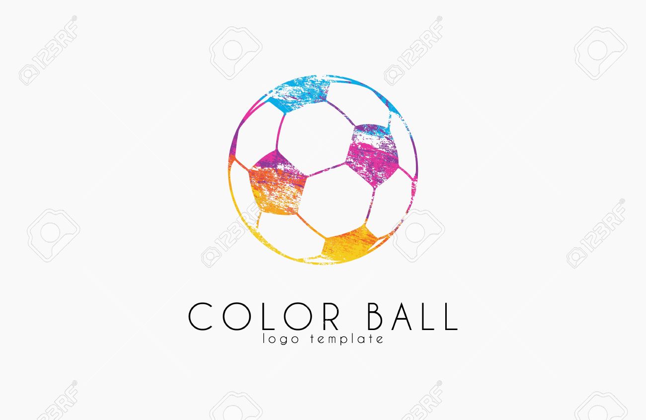 サッカー モールのロゴ カラフルなサッカー ボール Crative ロゴ 虹サッカーのイラスト素材 ベクタ Image サッカー モールのロゴ カラフルなサッカー ボール Crative ロゴ 虹サッカーのイラスト素材 ベクタ Image