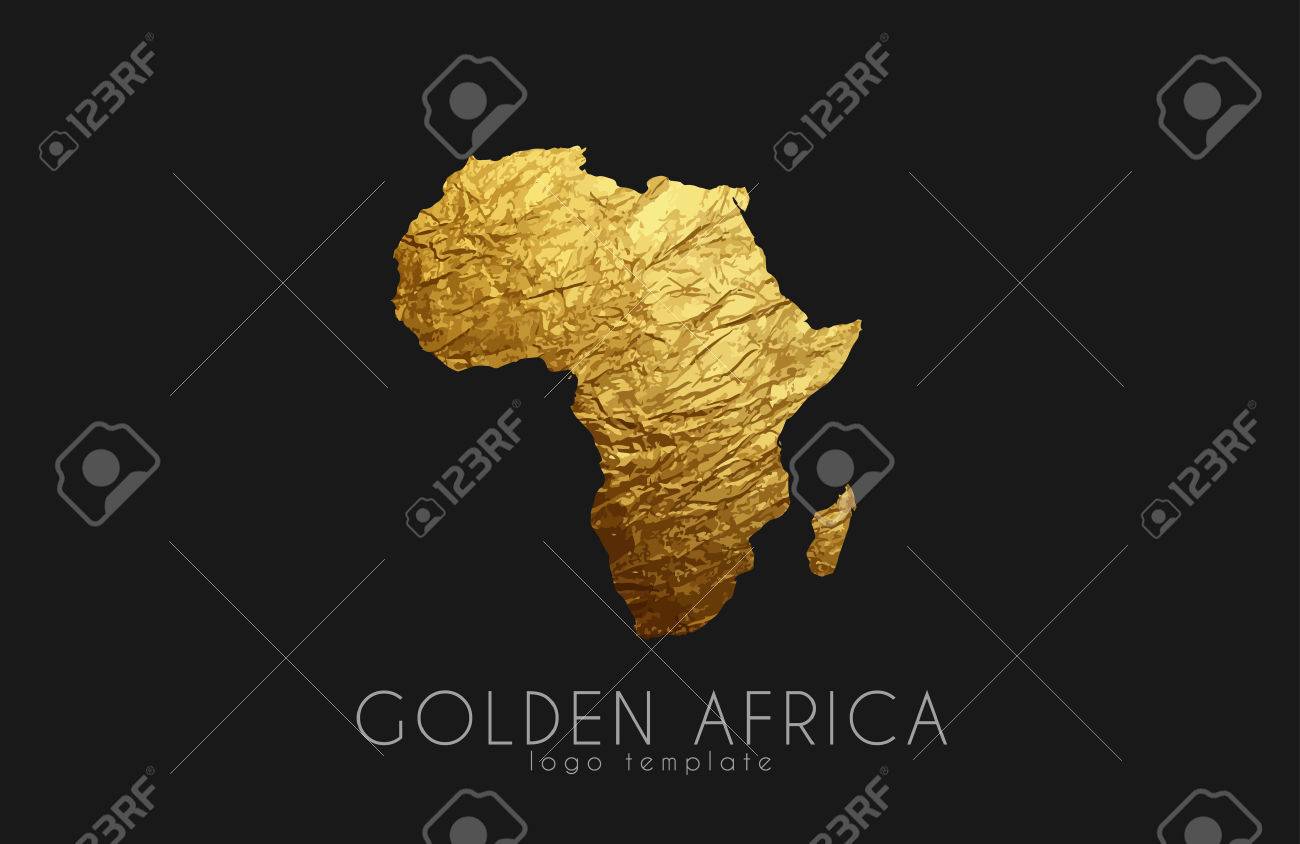 Africa. Golden Africa logo. Creative Africa logo design - 60635318 Africa. Golden Africa logo. Creative Africa logo design - 60635318