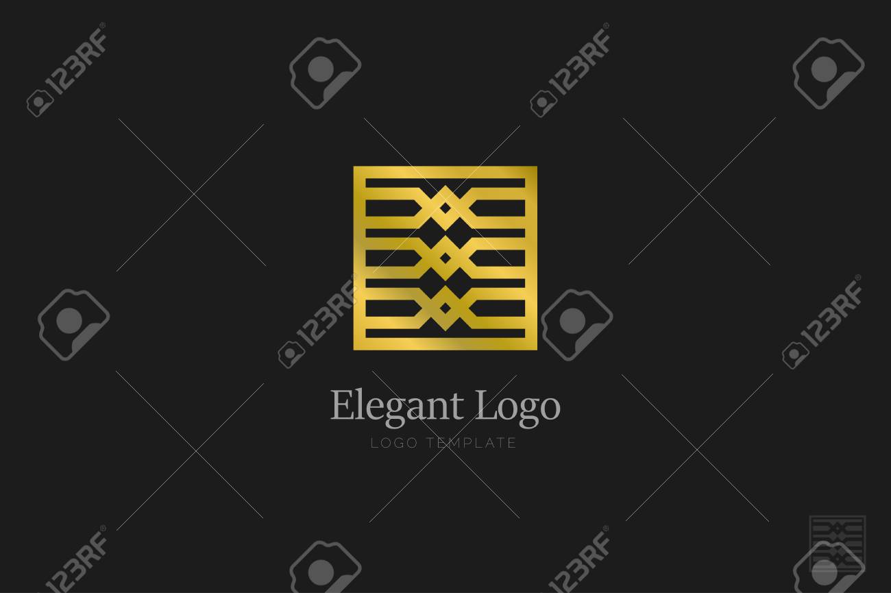 Minimalistic Elegant Logo. Luxury emblem template - 76335644 Minimalistic Elegant Logo. Luxury emblem template - 76335644