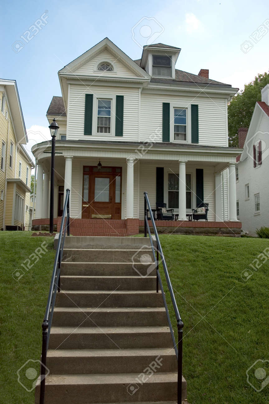 Beautiful wrap around porch is the main feature of this craftsman bungalow style home nice