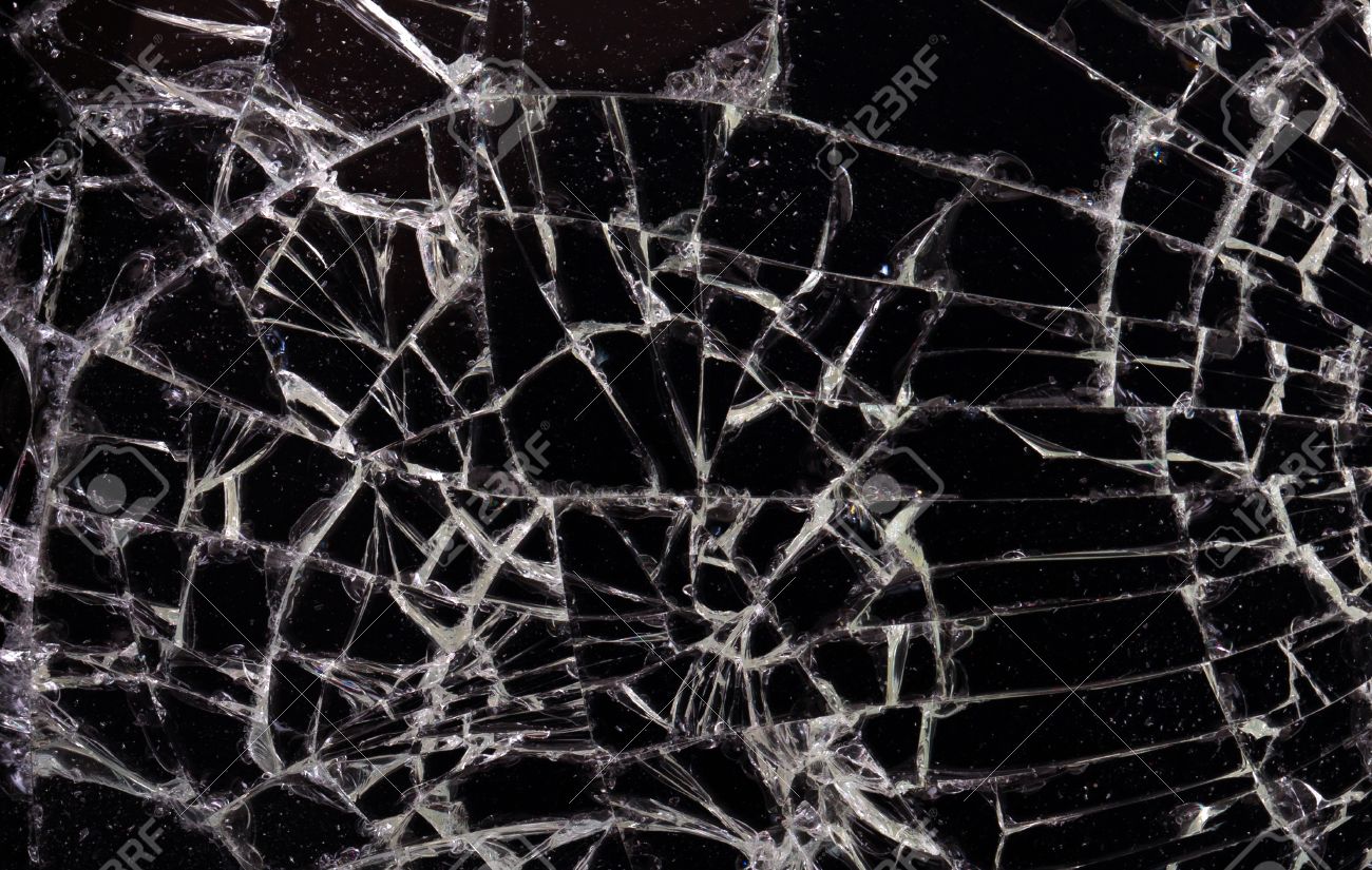 Full Screen Broken Glass, Black Background Horizontal Stock Photo, Picture  and Royalty Free Image. Image 35556915., image size:1300x825