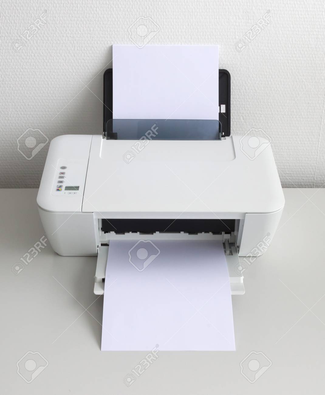 compact white printer
